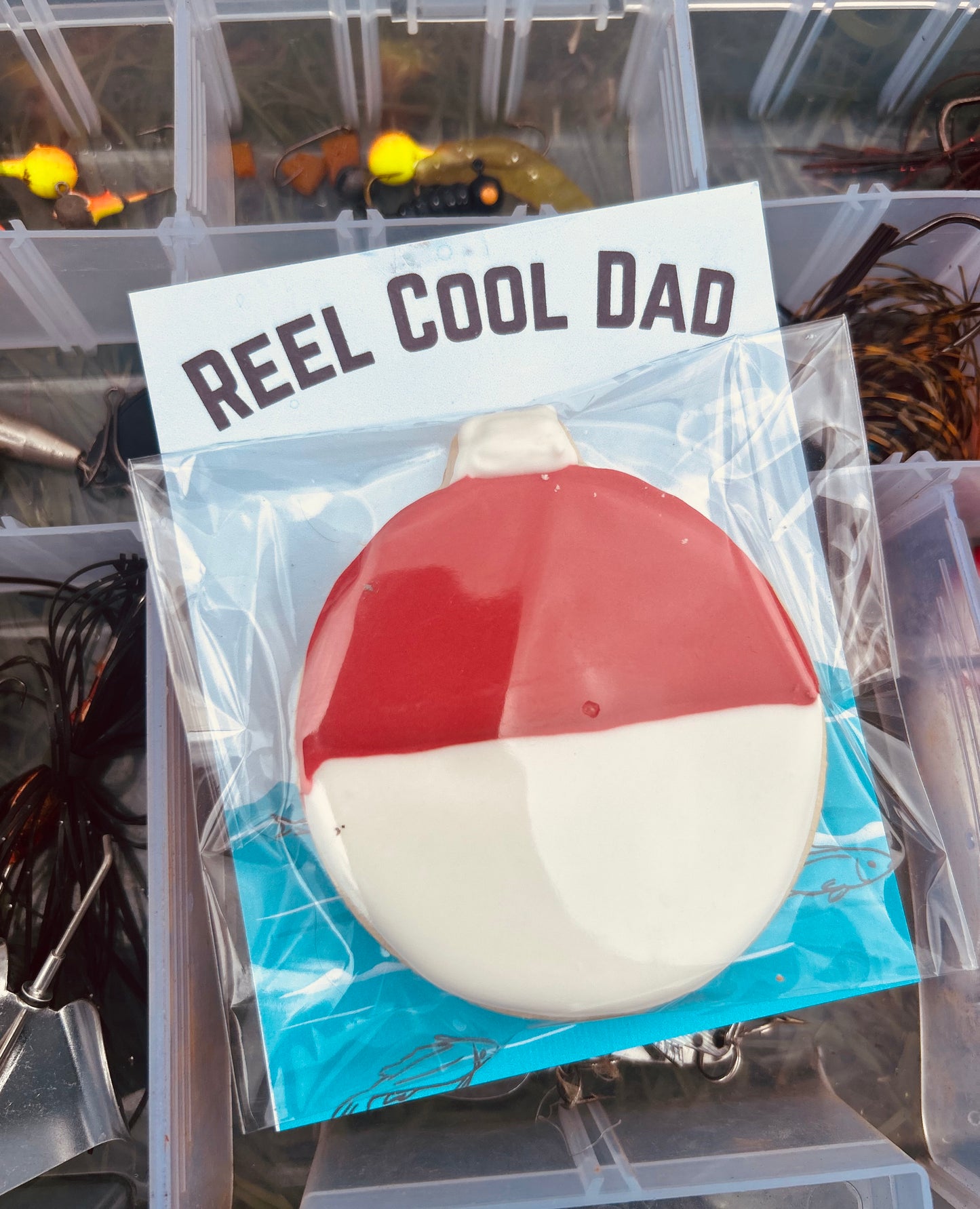 Fathers Day Reel-y Cool Dad Cookie Card