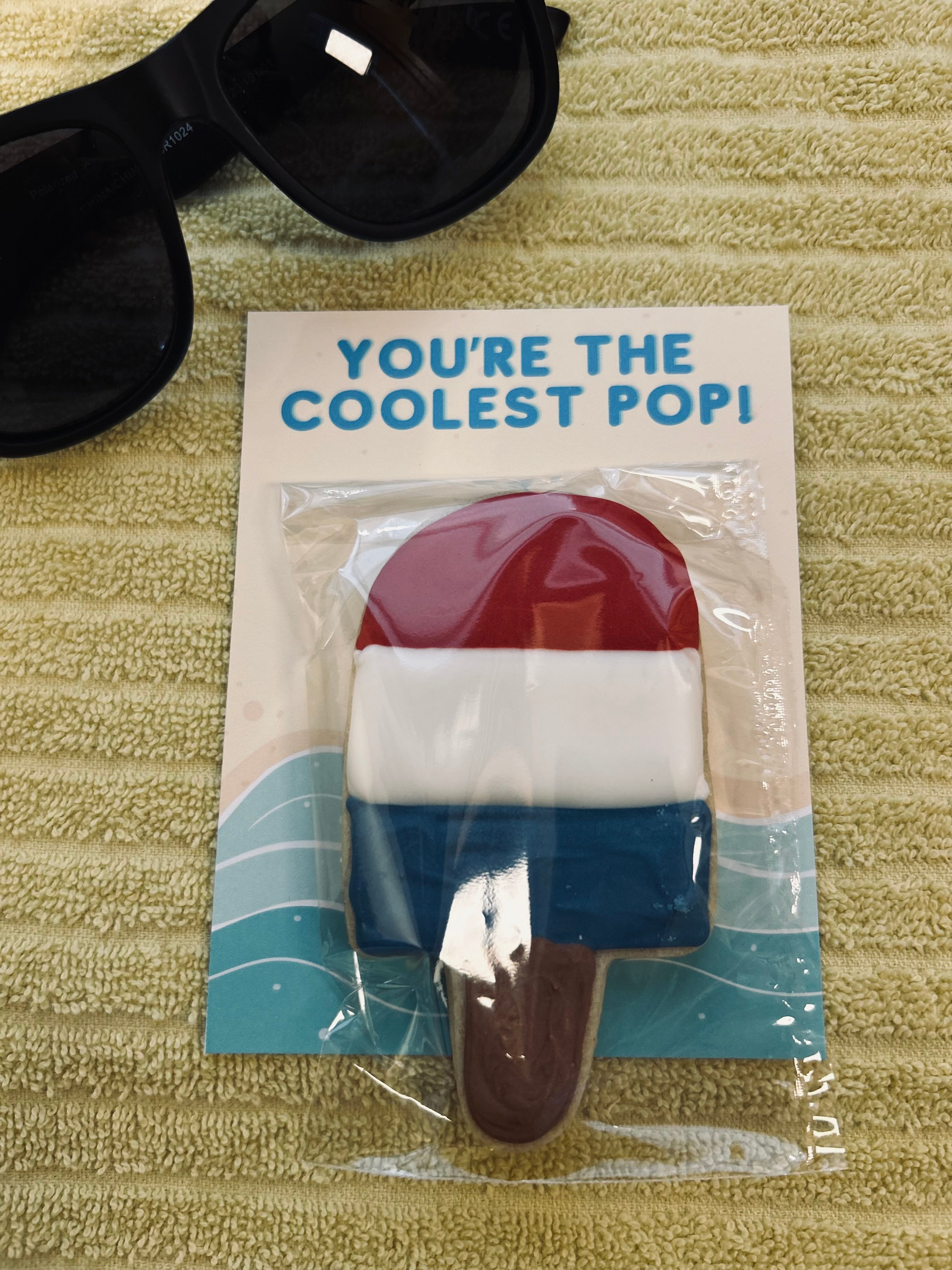 Fathers Day Cool Pop Cookie Card