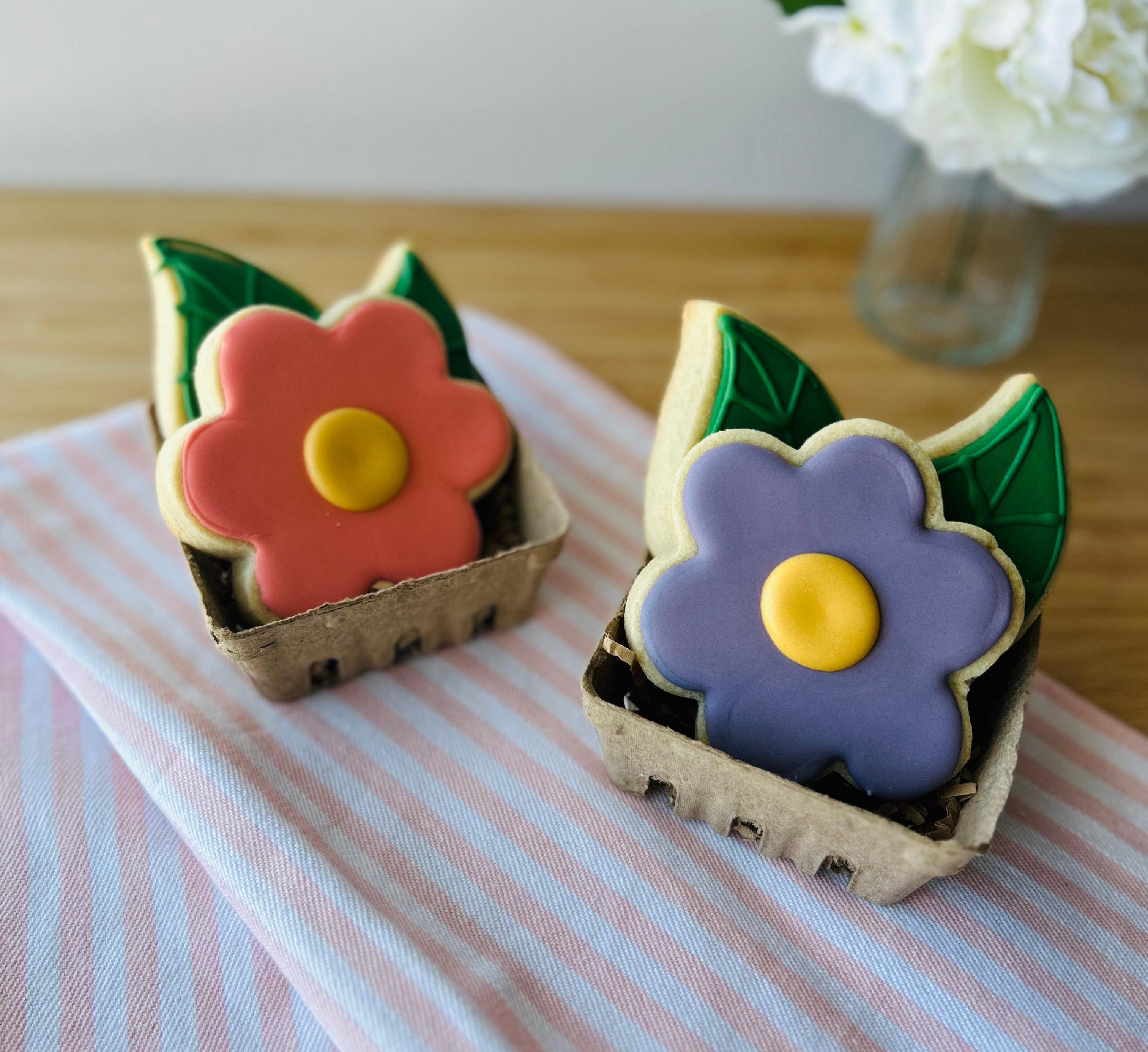 Flower Basket Sugar Cookies