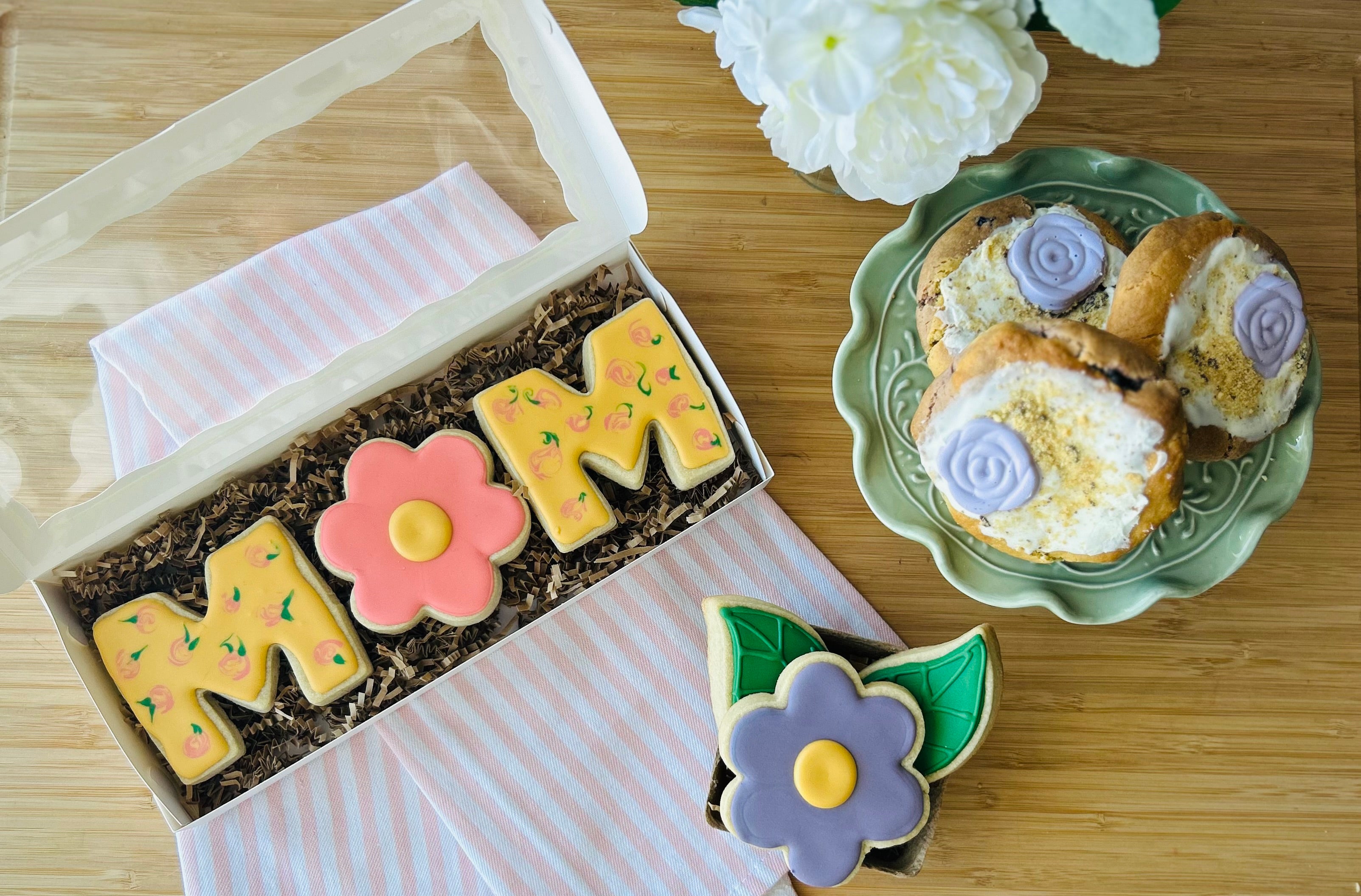 Flower Basket Sugar Cookies